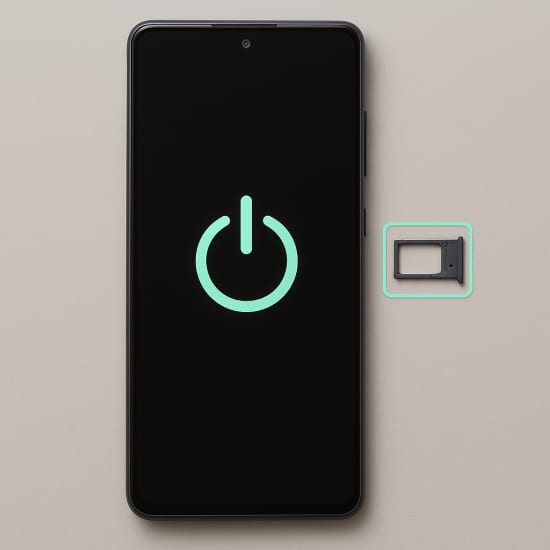 Gerät ausschalten und SIM-Karte entfernenjpg